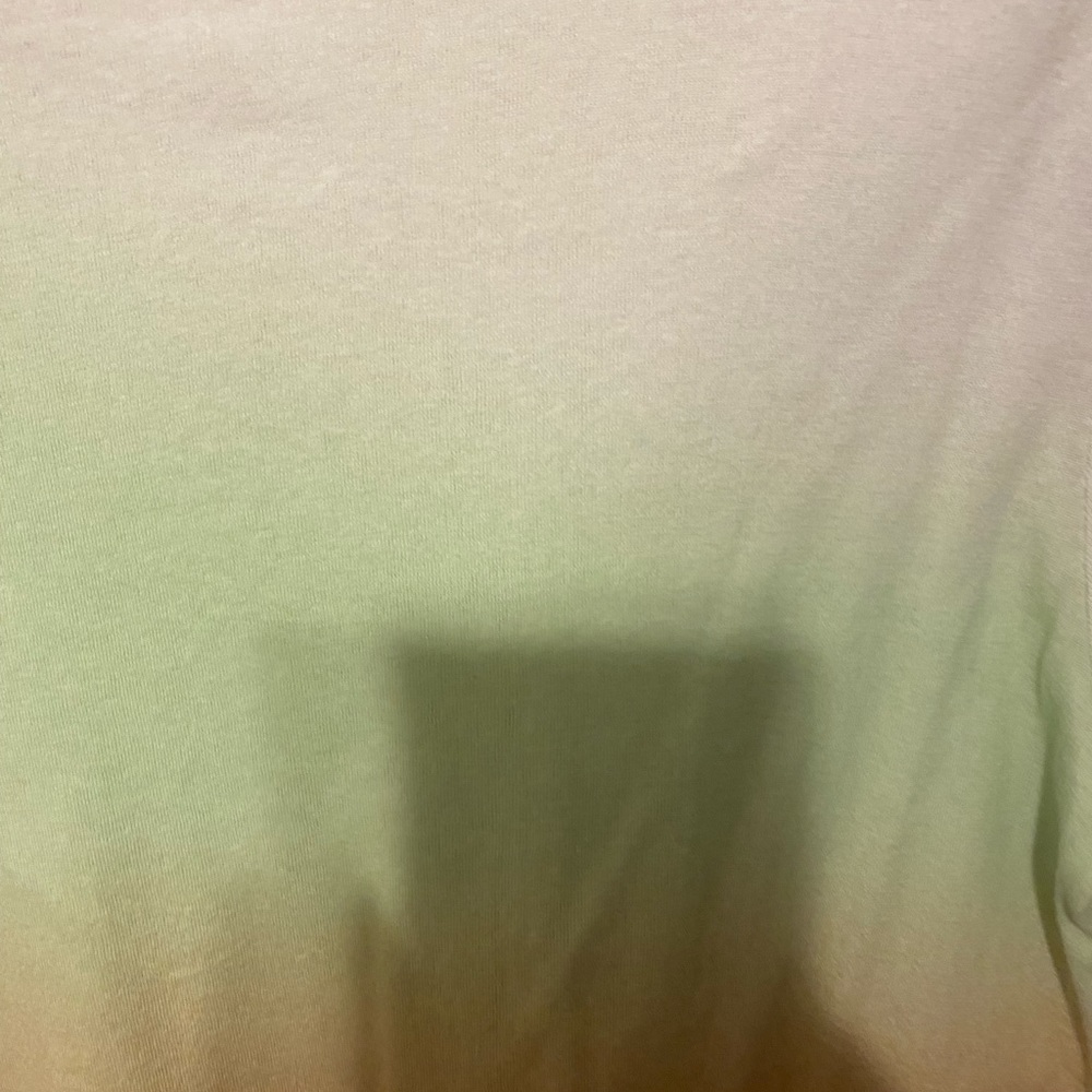 VINCE Gradient Short-Sleeve Green, orange, white Cotton T-Shirt medium XL - Picture 5 of 7